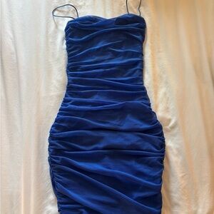 Princess Polly Blue Ruched Bodycon Dress